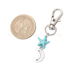 Подвеска в виде морской звезды и черепахи из искусственной бирюзы&nbsp;HJEW-JM03209-01