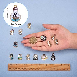 18 шт. 4 стильные подвески из эмали на Хэллоуин&nbsp;JX124A