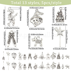 65шт 13 стиля подвески из сплава в тибетском стиле&nbsp;TIBE-SC0002-48