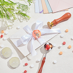 Латунная восковая печать штамп с ручкой AJEW-WH0184-0385