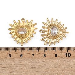 Подвески из нержавеющей стали 304 со стразами STAS-P410-37A-G