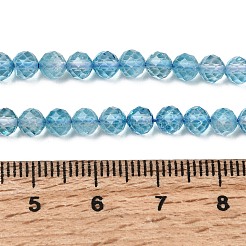 Нити из натуральных и окрашенных голубых топазов&nbsp;G-B088-C05-04