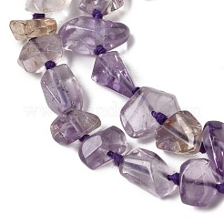 Природный аметист нитей бисера&nbsp;G-D365-E03-01