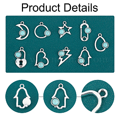 54 шт. 9 подвески из сплава и смолы FIND-PH0006-15