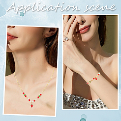 5шт латунные эмалированные подвески KK-CN0002-64