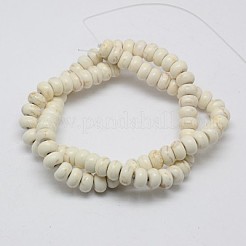 1 прядь из синтетического бирюзового бисера пряди&nbsp;X-TURQ-G109-6x4mm-07