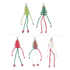 5 шт. полиэстеровый и спандексный шнур для украшения рождественской елки HJEW-JM03799