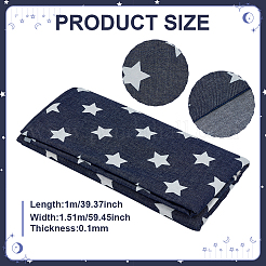 Хлопчатобумажная джинсовая ткань&nbsp;DIY-WH0504-775A-01