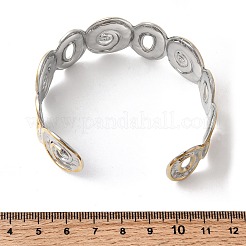 Кованые браслеты-манжеты из нержавеющей стали 304 для женщин&nbsp;LS-BJEW-P371-01A