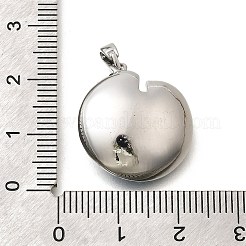 Латунные подвески в виде листьев с бирюзовой эмалью KK-K398-13P