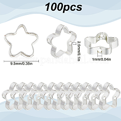 100шт стойка с покрытием латунные бусины рамки&nbsp;KK-SP0002-26S