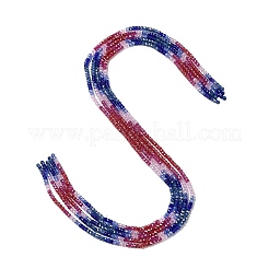 Нити бусин из кубического циркония градиентного цвета ZIRC-F144-01A