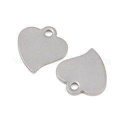 Устойчивые к потускнению пустые бирки в форме сердца из нержавеющей стали 201 STAS-R071-11