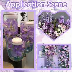 12шт шелковая ткань и пластиковая имитация гиацинта&nbsp;AJEW-SC0031-57