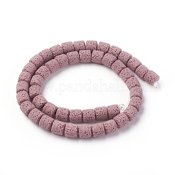 Бусы из натуральной лавы G-F671-04A-08