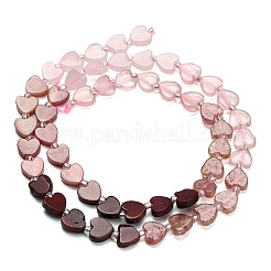 5 стиль нити бусин из синтетического вишневого кварцевого стекла G-F811-A01-01