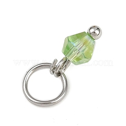 40шт 8 цвета стеклянные подвески&nbsp;PALLOY-JF04213-02