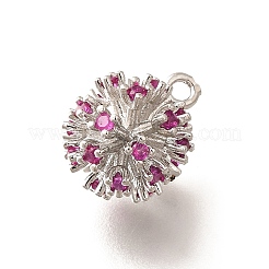 Латунные микро проложить кубического циркония бусы KK-M312-20P