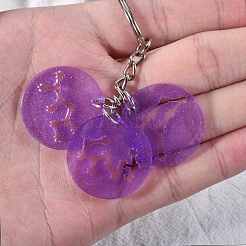 Двенадцать созвездий круглые подвески силиконовые Молды&nbsp;LS-DIY-G073-01