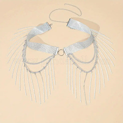 Сплав кристалл горный хрусталь многослойные кисточки талия живот цепи для женщин&nbsp;FS-WGA9AD1-01