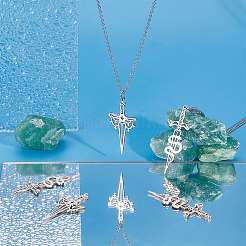 12 шт. 2-х стильный кулон из нержавеющей стали 201 STAS-UN0041-60