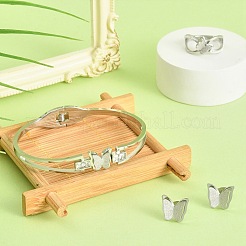 Серьги-гвоздики в форме бабочек из нержавеющей стали 304 SJEW-TZ0001-01