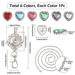 Наборы для самостоятельного изготовления ожерелья в форме сердца&nbsp;DIY-SC0031-60