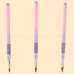 3шт 3 стиля алюминиевая ручка-кисточка для нейл-арта&nbsp;AJEW-CY0001-57