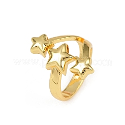 Латунь манжеты кольца RJEW-C139-15A-G