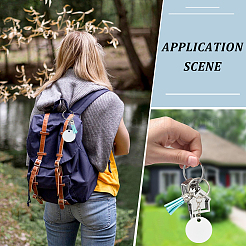 Наборы для изготовления брелока-подвески из алюминия с двусторонней термопередачей своими руками&nbsp;DIY-SP0005-26D