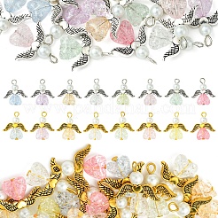 30шт. подвеска-ангел из акрила и стекла PALLOY-FZ00016