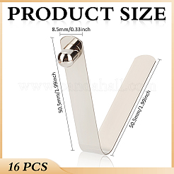 16 шт. V-образная пружинная кнопка из нержавеющей стали&nbsp;STAS-MA0001-13