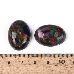 Окрашенные синтетические драгоценные камни кабошоны&nbsp;G-T144-79C