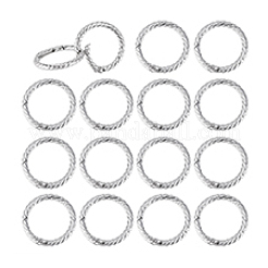 Пружинные кольца из цинкового сплава&nbsp;FIND-WH0431-76P