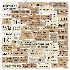 50 шт. водонепроницаемые наклейки из ПВХ с надписями PW-WG0B6B3-01