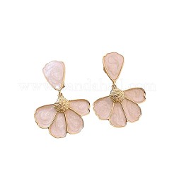 Серьги-гвоздики с эмалью в виде цветка&nbsp;FS-WG81B6C-01