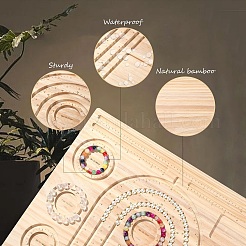 1шт бамбуковая доска для дизайна бусин TOOL-YW0001-41