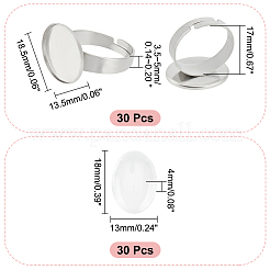 Набор для самостоятельного изготовления овального купольного кольца DIY-UN0050-25