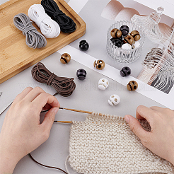 24 шт. 4-х цветные пластиковые шнуровые замки DIY-PH0031-52