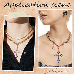 10 шт. большие подвески из сплава со стразами RB-SC0001-15