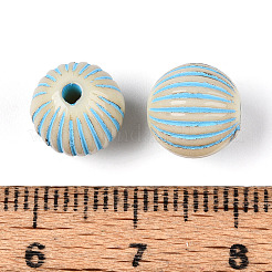 Окрашенные непрозрачные акриловые бусины OACR-T029-02G