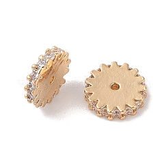 Латунные микропаве из прозрачного кубического циркония KK-B100-054A-G