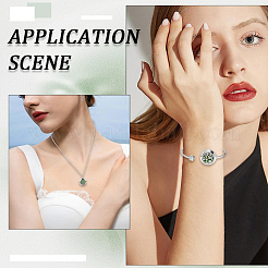 1 открытый браслет-манжета из нержавеющей стали и 1 подвесных ожерелья из нержавеющей стали&nbsp;AJEW-SC0004-06E