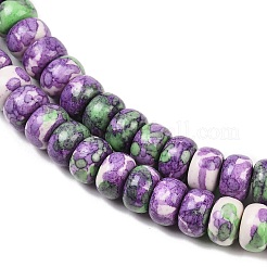 Нити окрашенных синтетических бусин из речного камня G-Z105-C01-01B