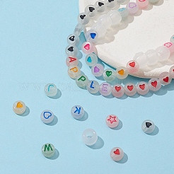 6 стиль светящихся акриловых и прозрачных пластиковых бусин&nbsp;MACR-FS0001-24