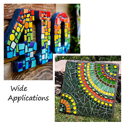 240шт 2 стиля прозрачных стеклянных кабошонов GLAA-EL0001-02B