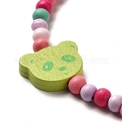 Набор украшений из кленового дерева&nbsp;SJEW-C006-01D