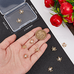 10шт латунные подвески из кубического циркония с микро-паве&nbsp;KK-BBC0015-42