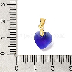 Латунь стекло кулоны&nbsp;KK-Z073-14G-02