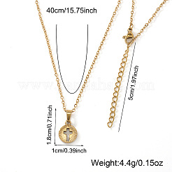 Женские подвески в виде полого креста из нержавеющей стали 306.&nbsp;YU8879